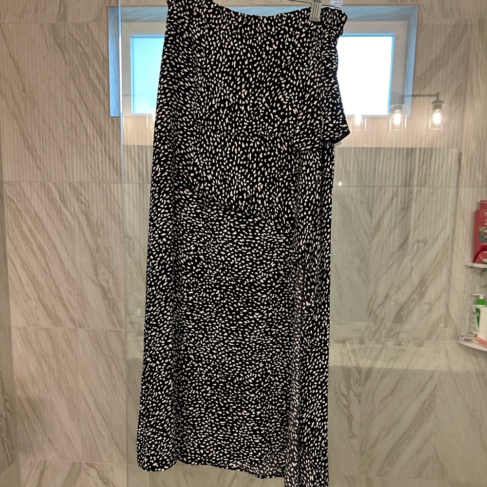 Zara midi ruffle skirt